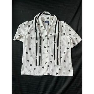 VTG Haberdashery Dice Print Casino Vegas Top Shirt Size L/XL